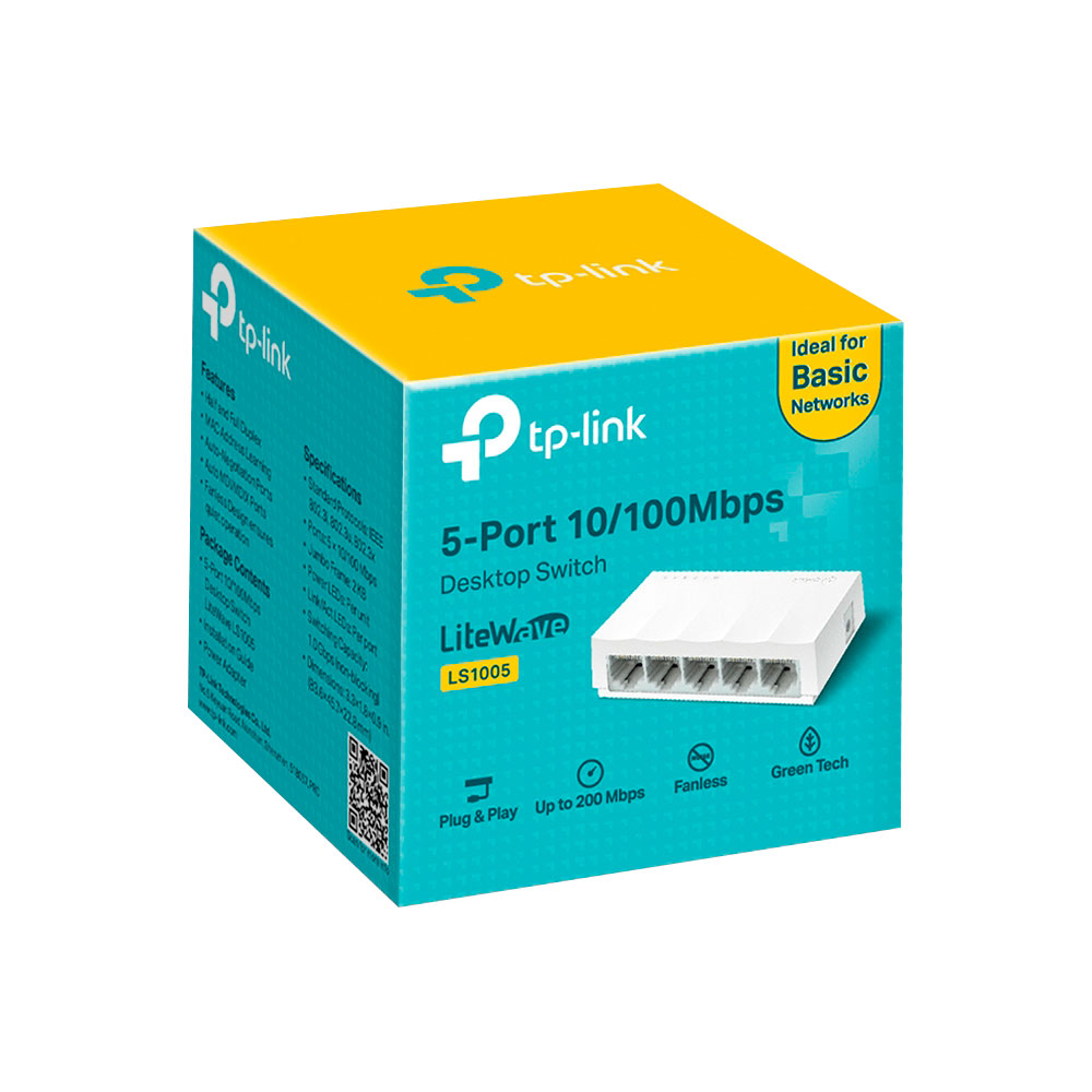 TP-LINK 5-PORT 10/100MBPS DESKTOP SWITCH - Image 2