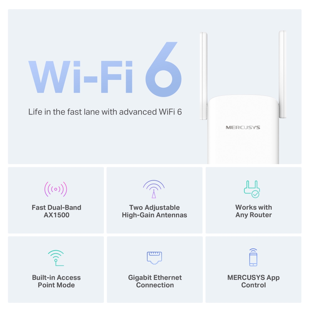 MERCUSYS AX1500 WI-FI 6 RANGE EXTENDER - Image 4