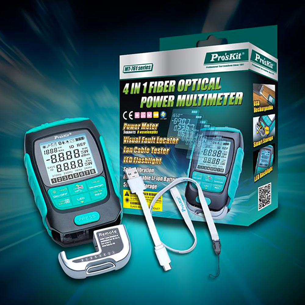 PRO'SKIT MT-7615 4-IN-1 FIBRE OPTICAL POWER MULTIMETER - Image 10