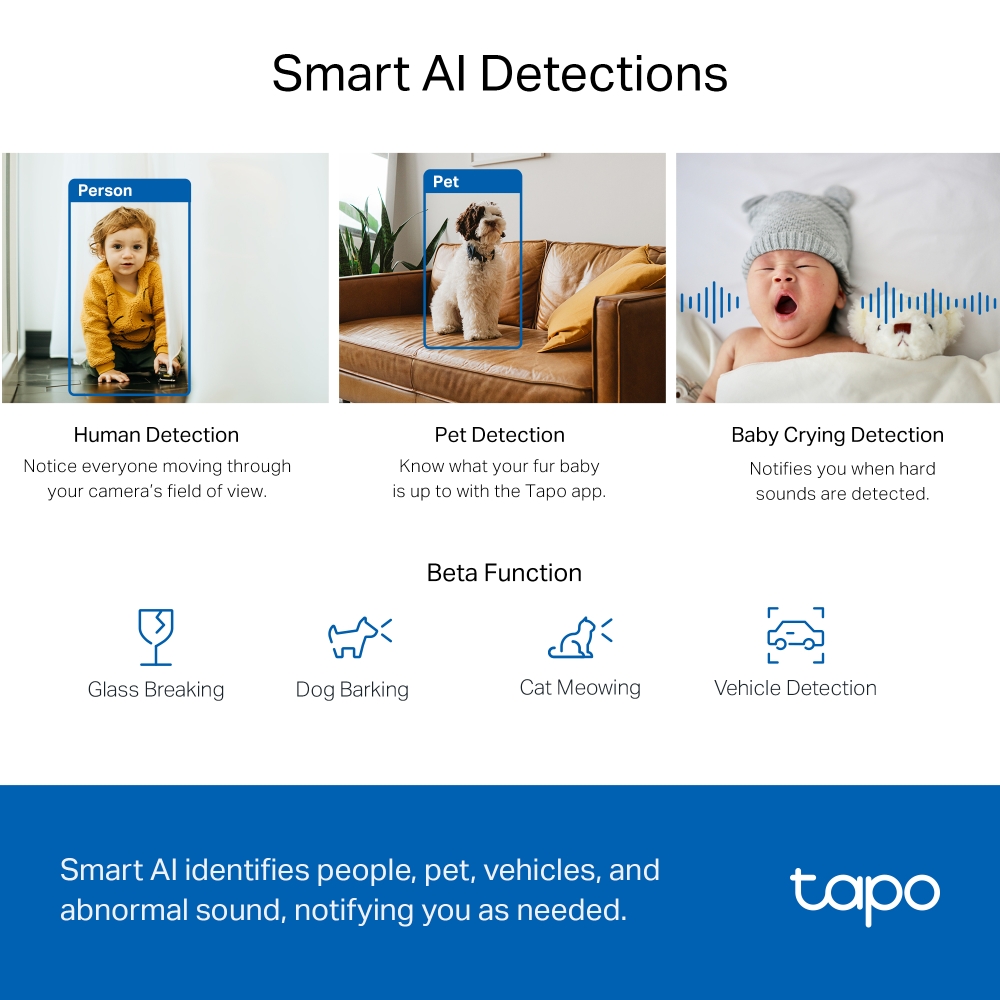 TP-LINK PAN/TILT HOME SECURITY WI-FI 2K 4MP - Image 5