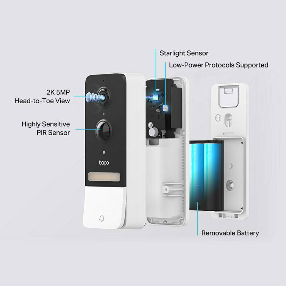 TP-LINK TAPO VIDEO DOORBELL+HUB CAMERA KIT 2K 5MP - Image 8