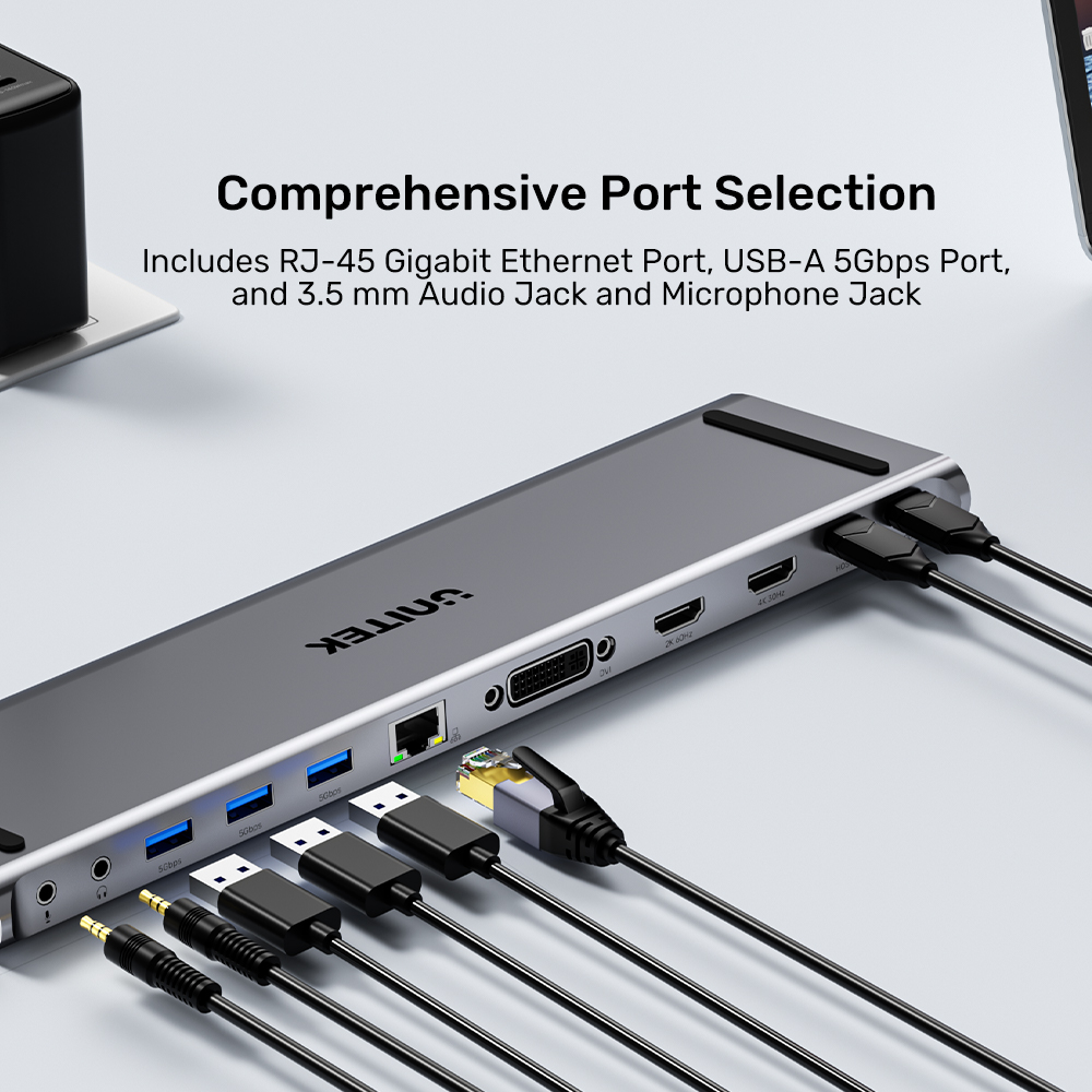 UNITEK USB-C 4K DS/TRIPLE DISPLAY&5GBPS(D1147AGY01 - Image 10
