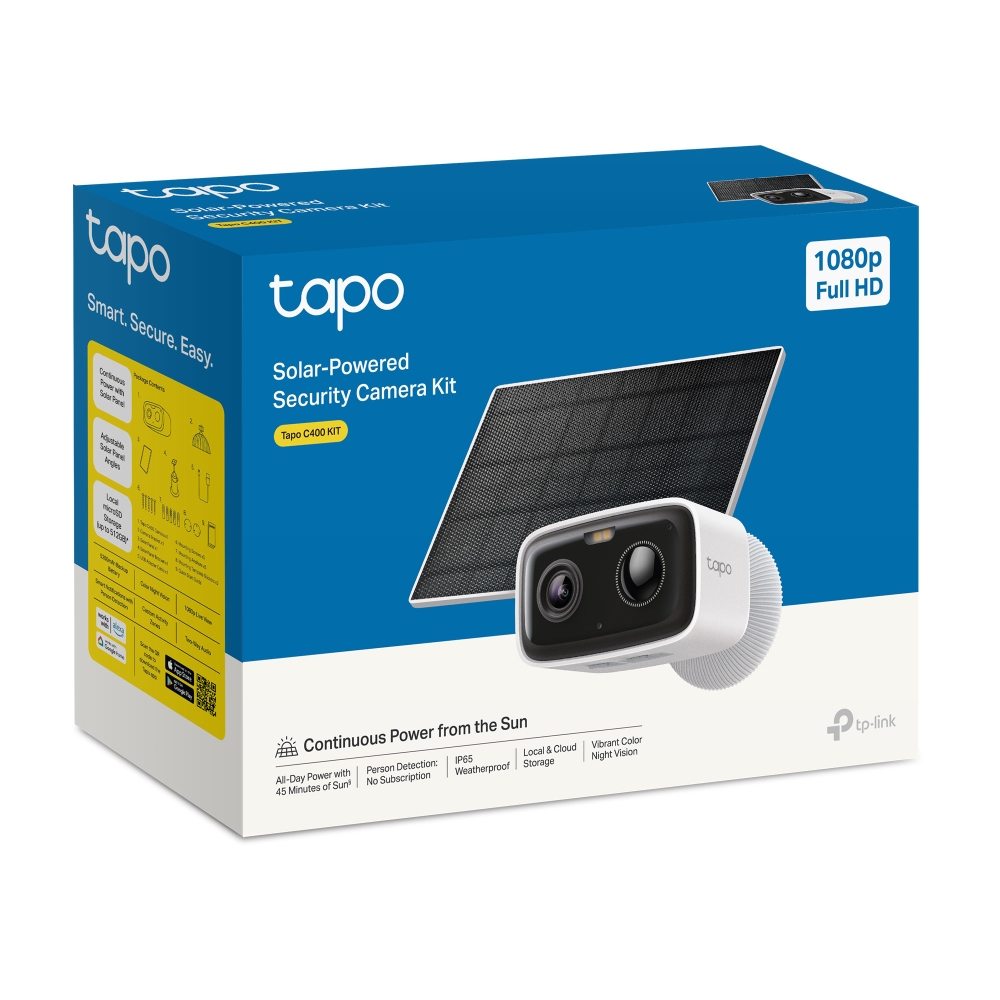 TP-LINK TAPO C400 KIT 1080P SOLAR-POWERED WI-FI SECURITY CAMERA KIT - Image 3