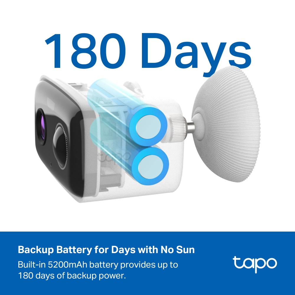 TP-LINK TAPO C400 KIT 1080P SOLAR-POWERED WI-FI SECURITY CAMERA KIT - Image 5