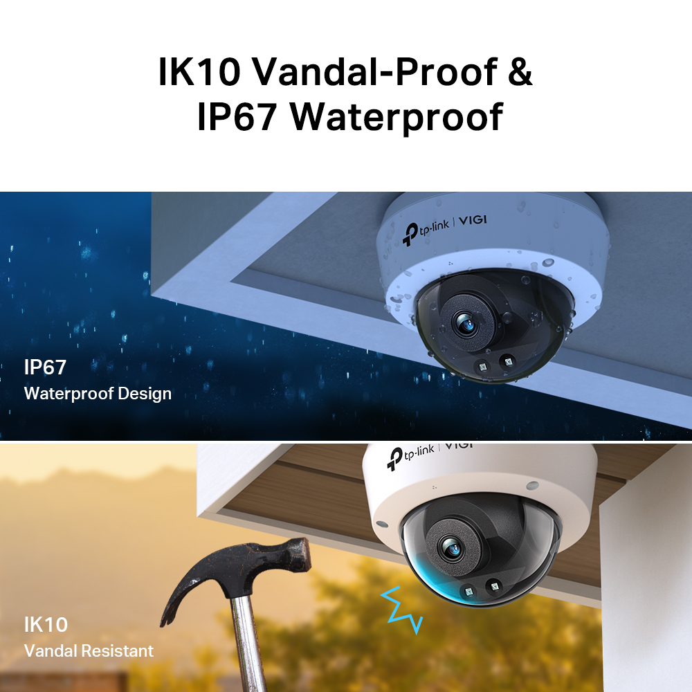 TP-LINK VIGI DOME IP CAMERA 4MP IR 2.8MM - Image 4