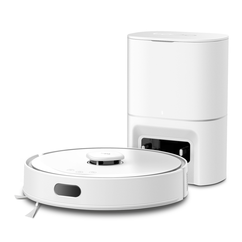 TP-LINK TAPO RV30 MAX PLUS 5300PA HYPER SUCTION ROBOT VACUUM & MOP WITH SMART AUTO-EMPTY DOCK (WHITE)