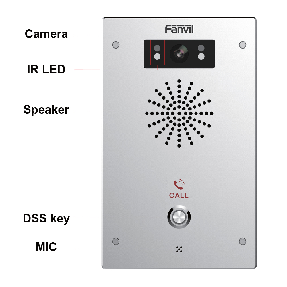 FANVIL I16SV OUTDOOR IP65 IK10 SIP 2MP VIDEO INTERCOM - Image 2