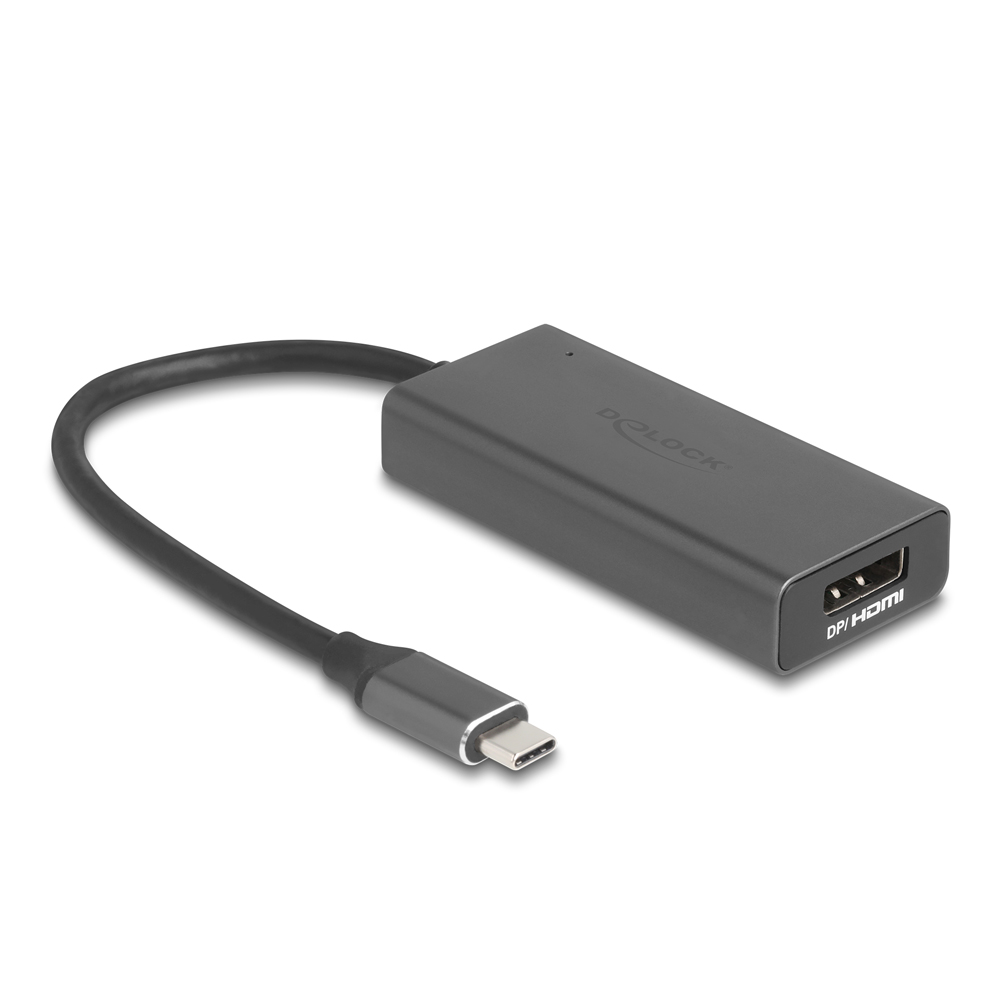 DELOCK 64316 USB TYPE-C TO 8K DUAL-PORT HDMI AND DISPLAYPORT ADAPTER