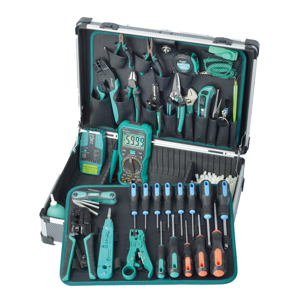 PRO'SKIT PK-1938M3 PROFESSIONAL TELECOM AND NETWORKING TOOLKIT