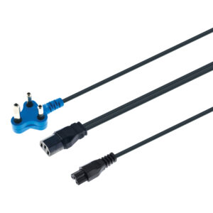LINKQNET 3M DEDICATED BLUE PLUG POWER CABLE WITH 1× IEC C13 FEMALE AND 1× CLOVER CONNECTOR