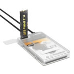 MAIWO K2578P2 USB3.2 GEN2 TOOL-FREE ENCLOSURE FOR 2.5" SATA HDD/SSD AND M.2 NVME SSD