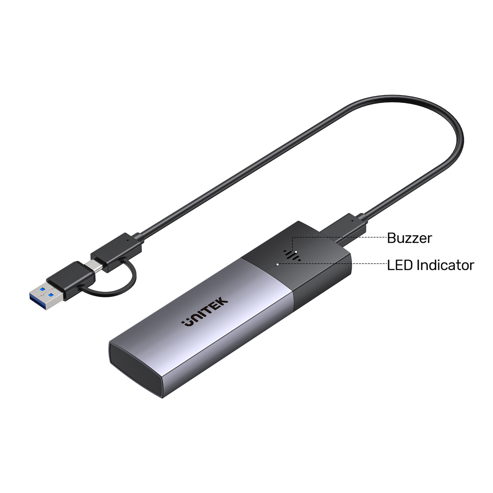 UNITEK S1251AGY SOLIDFORCE ANTI-LOSS USB3.2 GEN2 TYPE-C 10GBPS M.2 NVME SSD ENCLOSURE WITH APPLE FIND MY - Image 17
