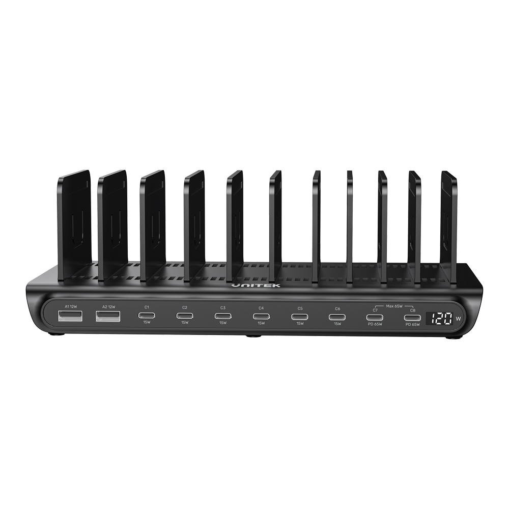 UNITEK P1242ABK TRAVEL TRI PRO 65W GAN CHARGER HUB - USB TYPE-C, USB TYPE-A, HDMI 4K @60HZ - Image 3