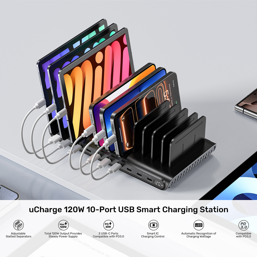 UNITEK P1242ABK TRAVEL TRI PRO 65W GAN CHARGER HUB - USB TYPE-C, USB TYPE-A, HDMI 4K @60HZ - Image 5