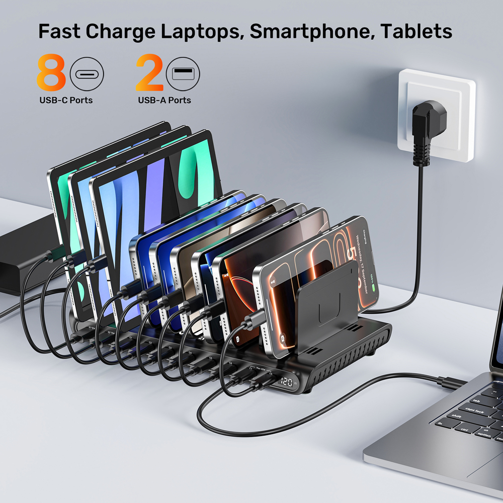 UNITEK P1242ABK TRAVEL TRI PRO 65W GAN CHARGER HUB - USB TYPE-C, USB TYPE-A, HDMI 4K @60HZ - Image 6