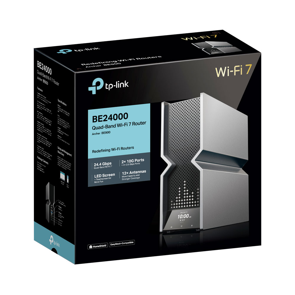 TP-LINK ARCHER BE900 BE24000 QUAD-BAND WI-FI 7 ROUTER WITH DUAL 10GBPS PORTS - Image 5