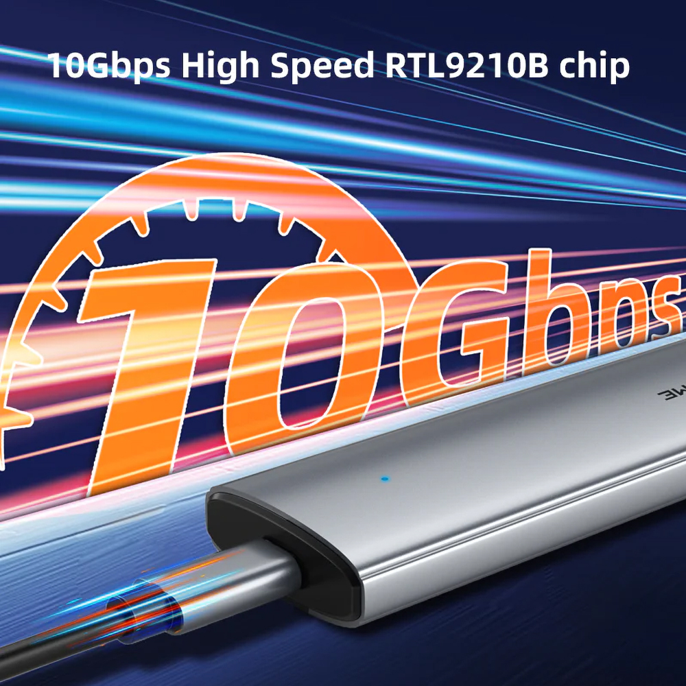 CABLETIME CB32G USB3.1 TYPE-C GEN2 10GBPS TO NVME/SATA M.2 SSD PCIE ENCLOSURE (CT-SSD03-AG) - Image 2