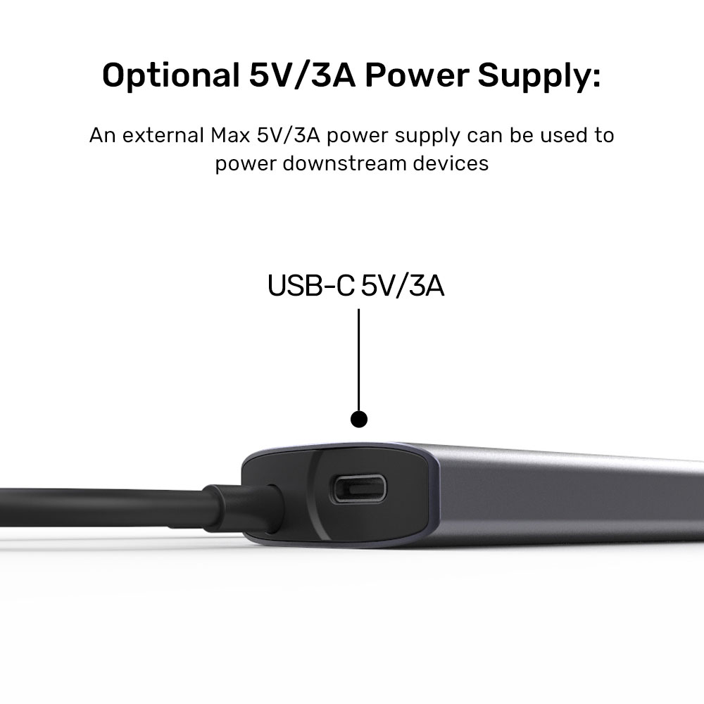 UNITEK 4IN1 USB-C 10GPS HUB GRY(H1112D) - Image 5