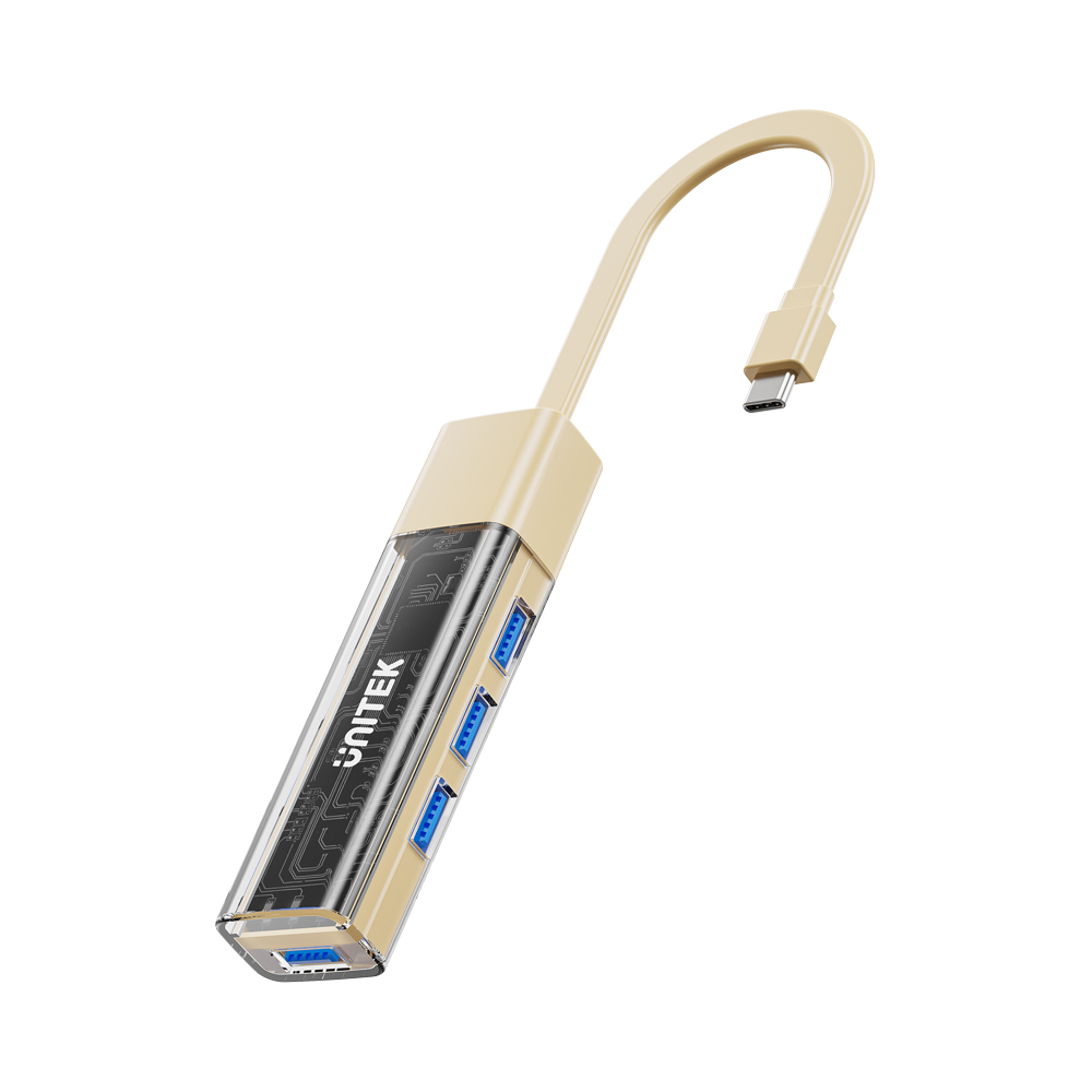 UNITEK USB TYPE-C 4 PORT USB3.0 HUB BI-DI (CREAM) - Image 5