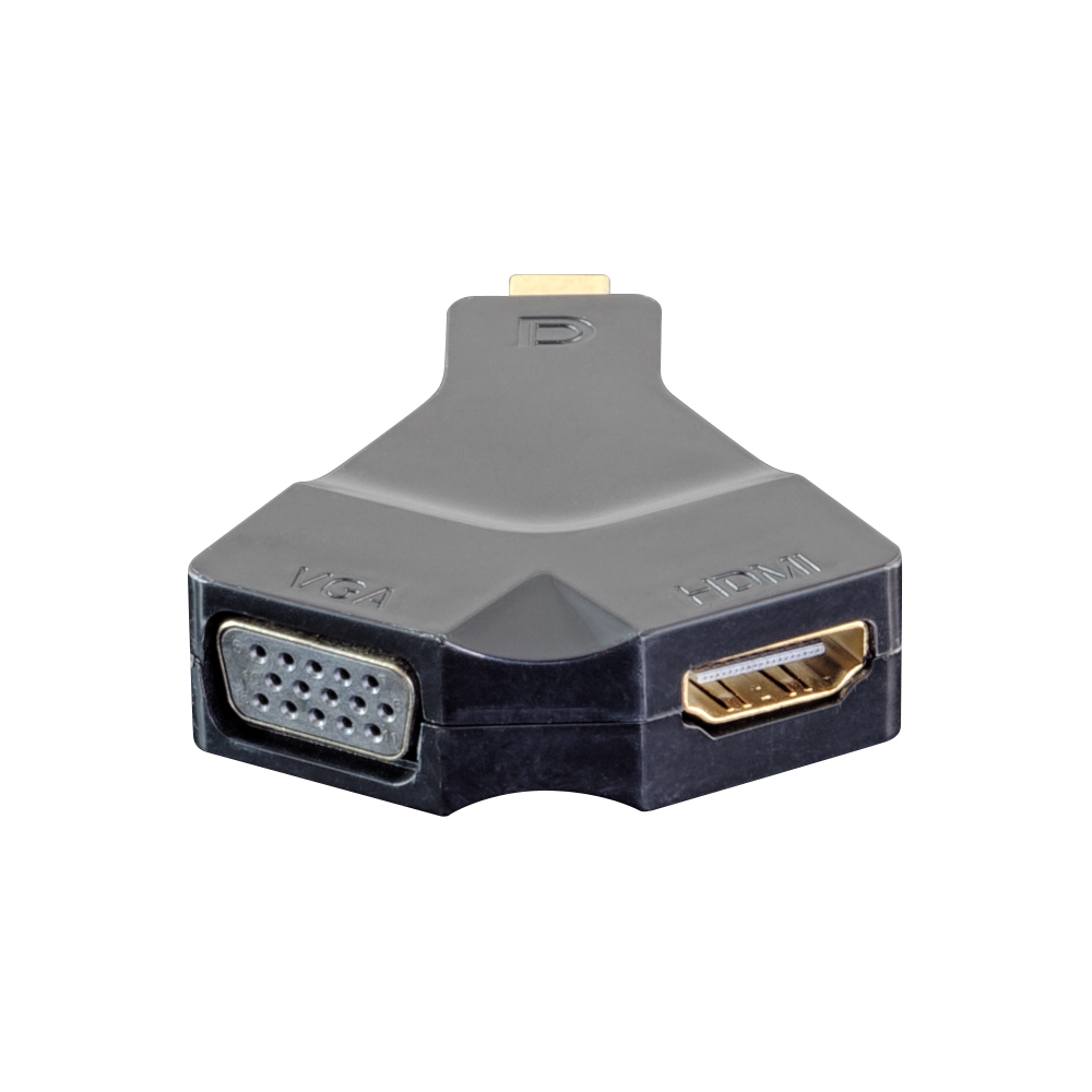 MINI DISPLAY MALE TO VGA & HDMI FEMALE (DPIC-031) - Image 2