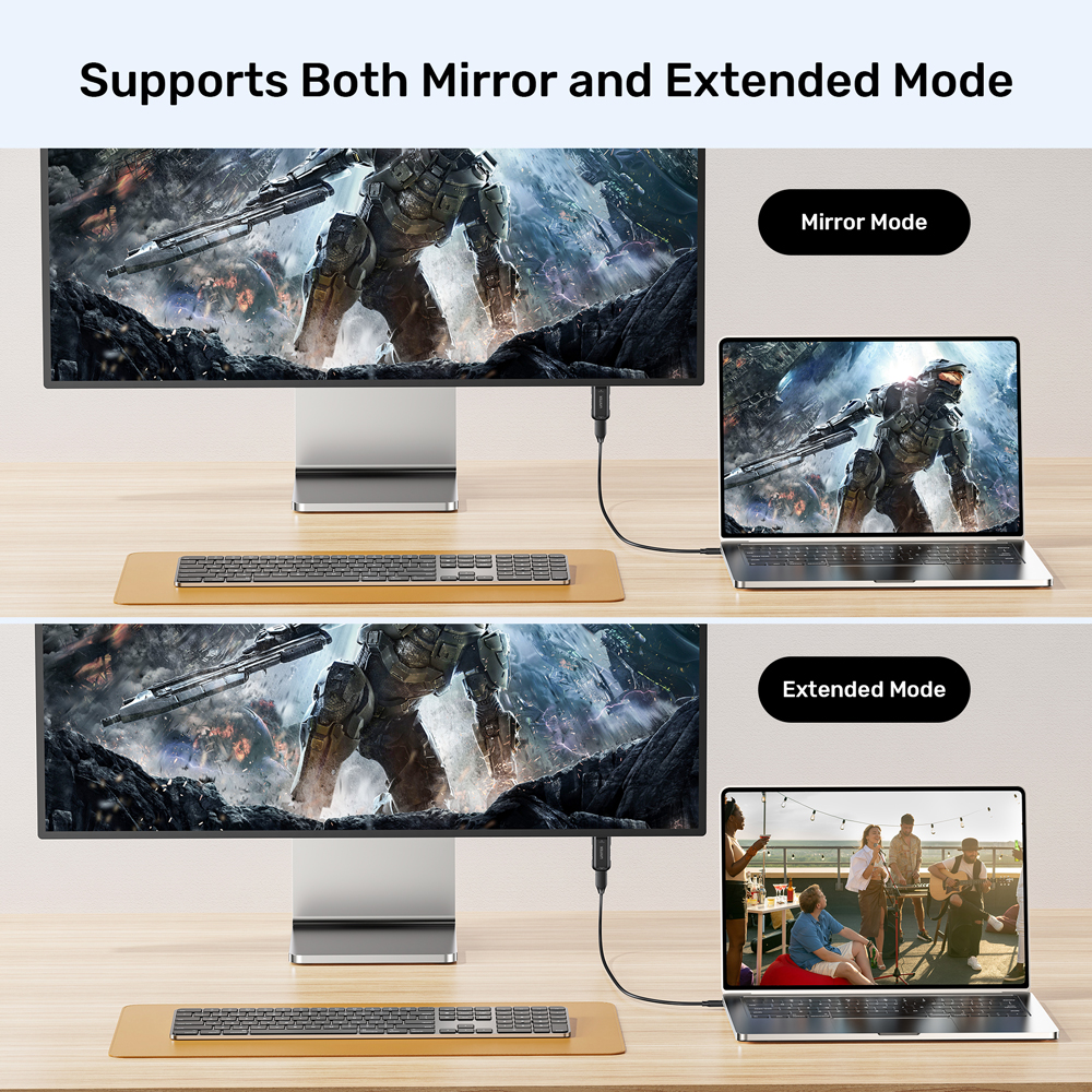 UNITEK USB-C (F) TO HDMI (M) ADAPTER(4K) (V1187A) - Image 3