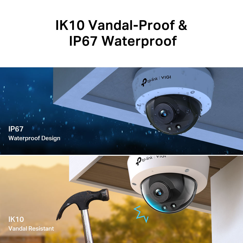 TP-LINK VIGI DOME IP CAMERA 2MP IR 2.8MM - Image 3