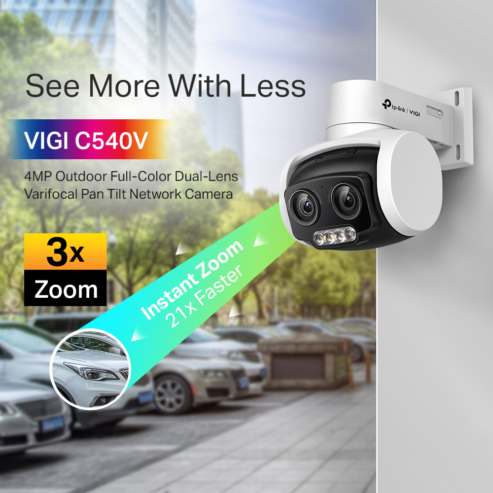 TP-LINK VIGI TURRET IP CAM 4MP FULLCOLOR 4.8-12MM - Image 3