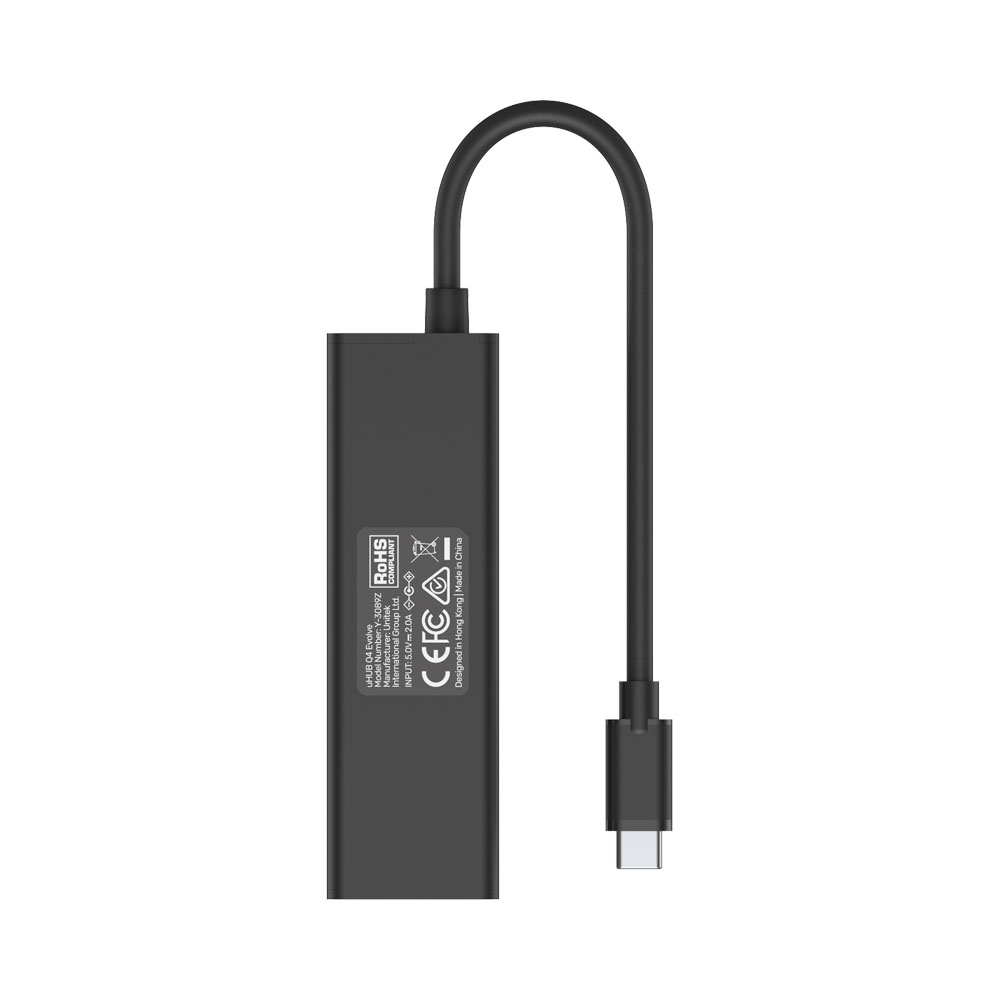 UNITEK USB-A 4-PORT HUB, USB-C POWER PORT(Y-3089Z) - Image 4