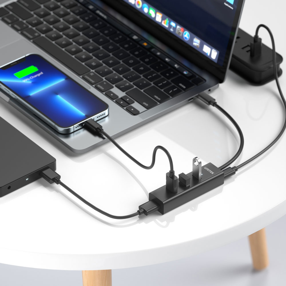UNITEK USB-A 4-PORT HUB, USB-C POWER PORT(Y-3089Z) - Image 5
