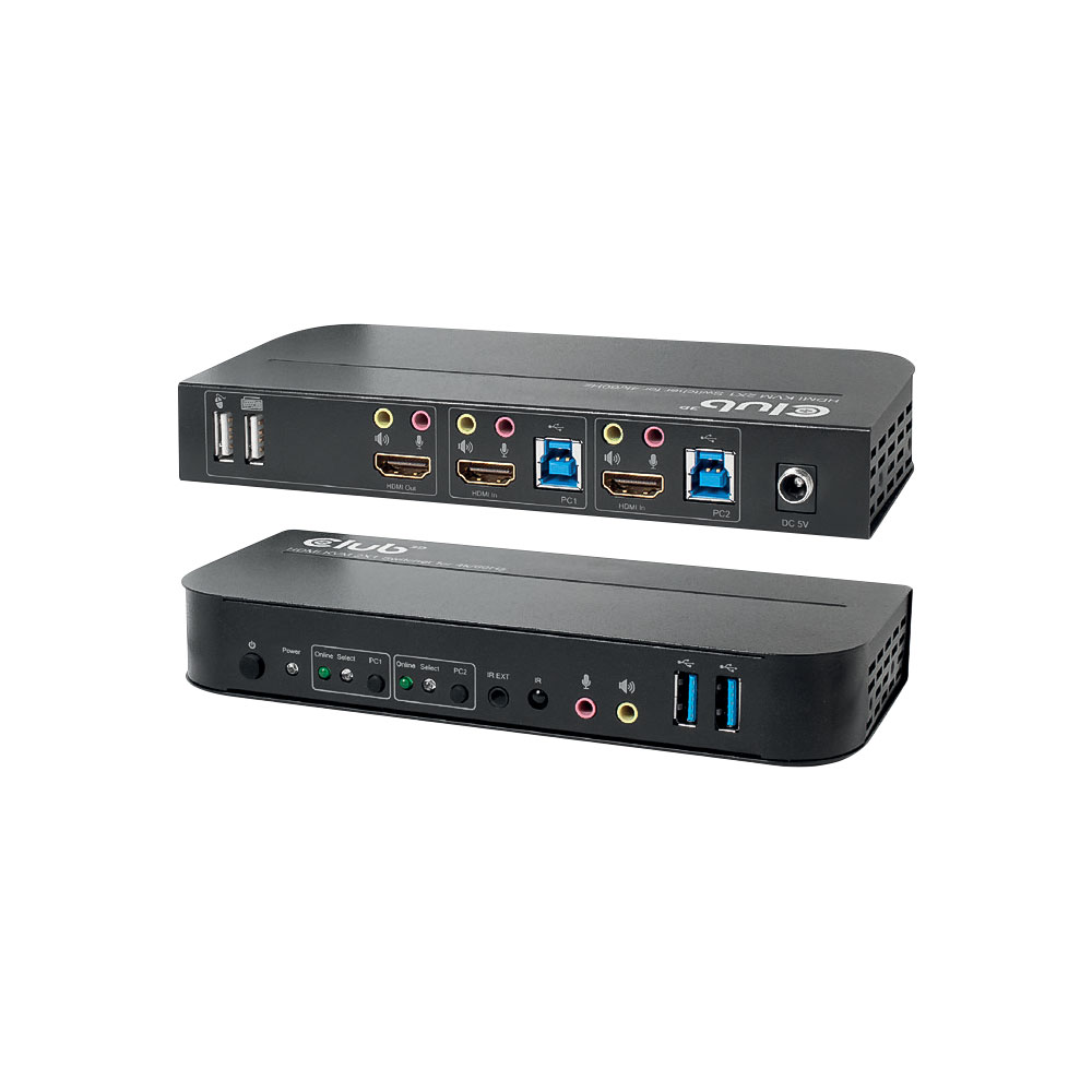 2 PORT HDMI KVM SWITCH + AUDIO + USB HUB(4K 60HZ)