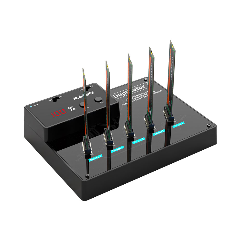 MAIWO K3015M5 USB3 SATA M.2 SSD 1:4 CLONE