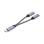 UNITEK M206A TYPE-C HEADPHONE AND CHARGE ADAPTER SPLITTER